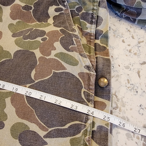 Vintage‎ Carhartt Duck Camo Coveralls Made in USA RQ103 44S - Picture 8 of 16